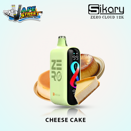 Smokeless Disposable Vape from Sikary Zero Cloud 12K Puffs 20mg