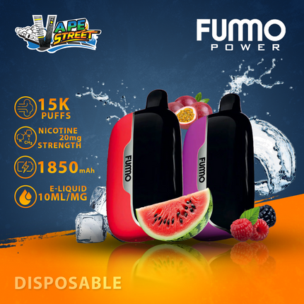 Fummo Power 15K Puffs Disposable Vape (Non-Rechargeable)