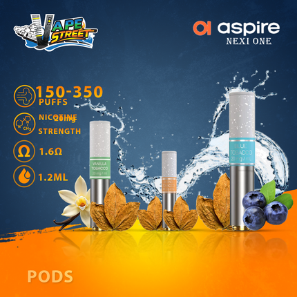 Aspire Nexi One Replacement Pods (Pack of 3 Pre-Filled Pods)