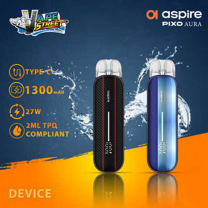 Aspire PIXO AURA Pod Vape Kit 1300mAh