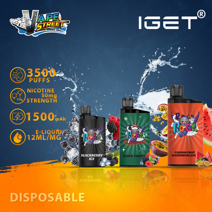 IGET BAR 3500 PUFFS DISPOSABLE VAPE