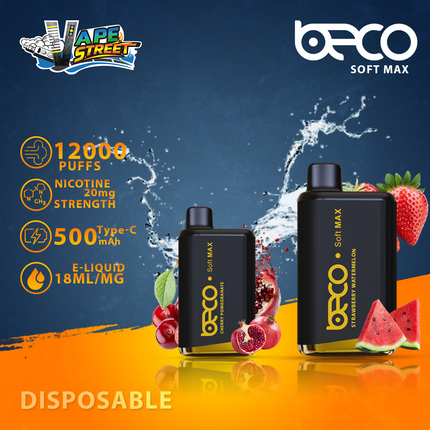 BECO SOFT MAX 12000 PUFFS DISPOSABLE VAPE 20mg