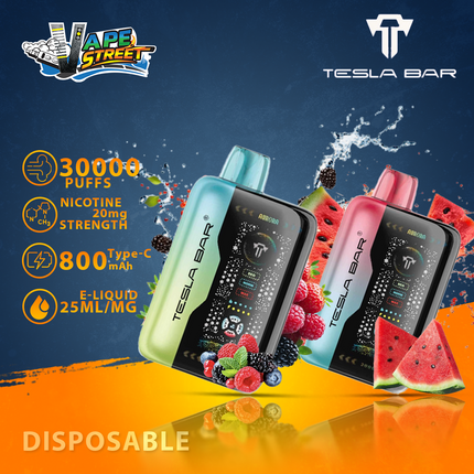 TESLA BAR XT 30K PUFFS DISPOSABLE VAPE