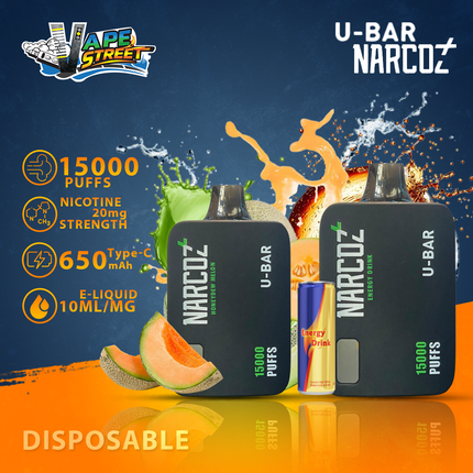U-Bar Narcoz 15000 Puffs Disposable Vape 20mg