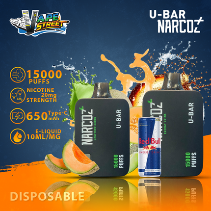 U-Bar Narcoz 15000 Puffs Disposable Vape 20mg