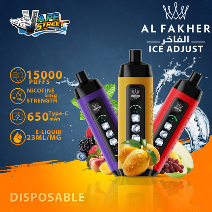 Al Fakher Crown Bar ICE ADJUST 15K Puffs from Crown Bar Vape