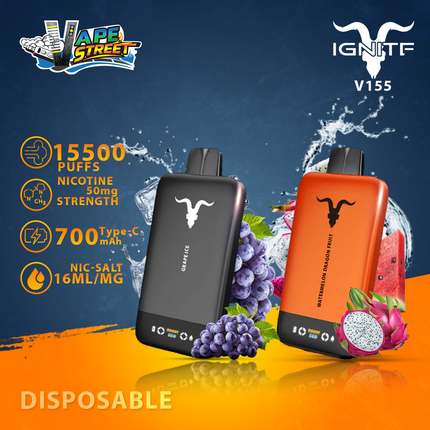 IGNITE V155 DISPOSABLE VAPE 15500 PUFFS