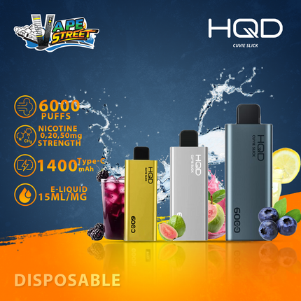 HQD CUVIE SLICK 6000 PUFFS DISPOSABLE VAPE