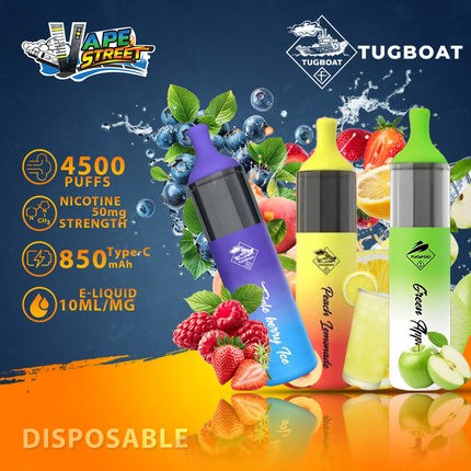 Tugboat EVO Disposable Vape Device 4500 Puffs 850mAh