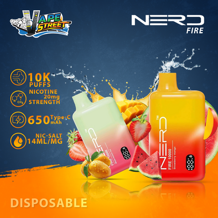 NERD FIRE 10K PUFFS DISPOSABLE VAPE