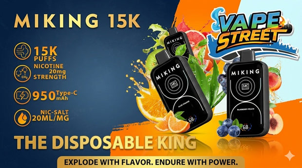 Miking V15000 Puffs Disposable Vape 20mg Nicotine promo banner