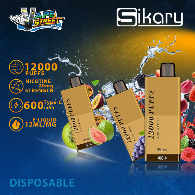 Sikary FIT 12000 Puffs Disposable Vapes