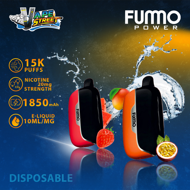 Fummo Power 15K Puffs Disposable Vape (Non-Rechargeable)