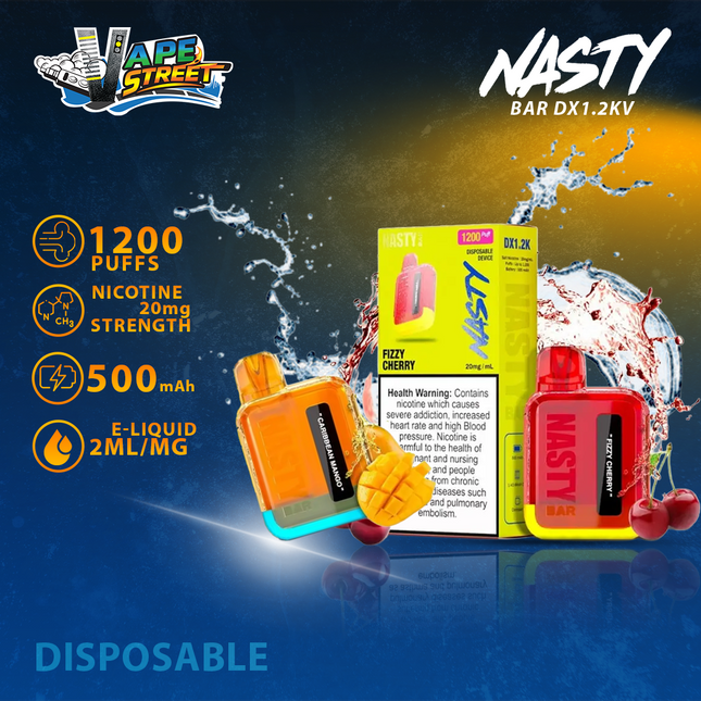 Nasty Bar DX1.2K Puffs 20mg Disposable Vape