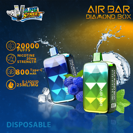 Air Bar Diamond Box 20000 Puffs Disposable Vape 20mg