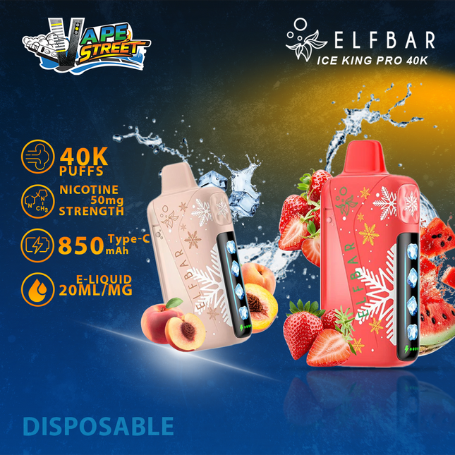 ELFBAR Ice King Pro 40K Disposable Vape Winter Edition