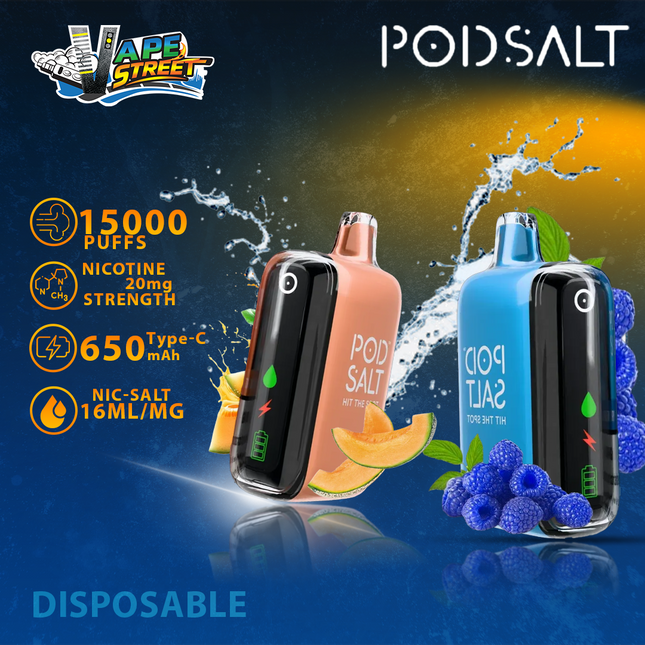 POD SALT 15000 PUFFS DISPOSABLE VAPE 20MG