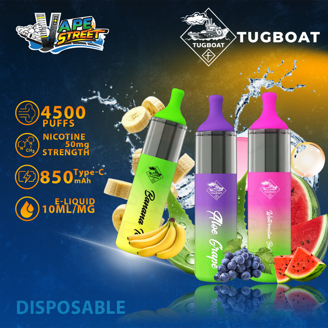 Tugboat EVO Disposable Vape Device 4500 Puffs 850mAh