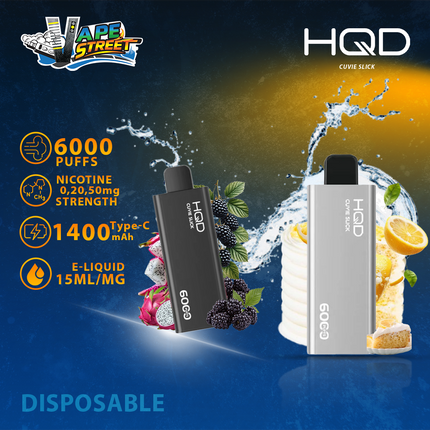 HQD CUVIE SLICK 6000 PUFFS DISPOSABLE VAPE