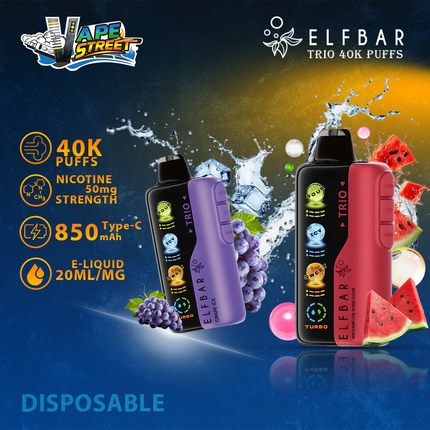ELF BAR Trio 40K Puffs Disposable Vape