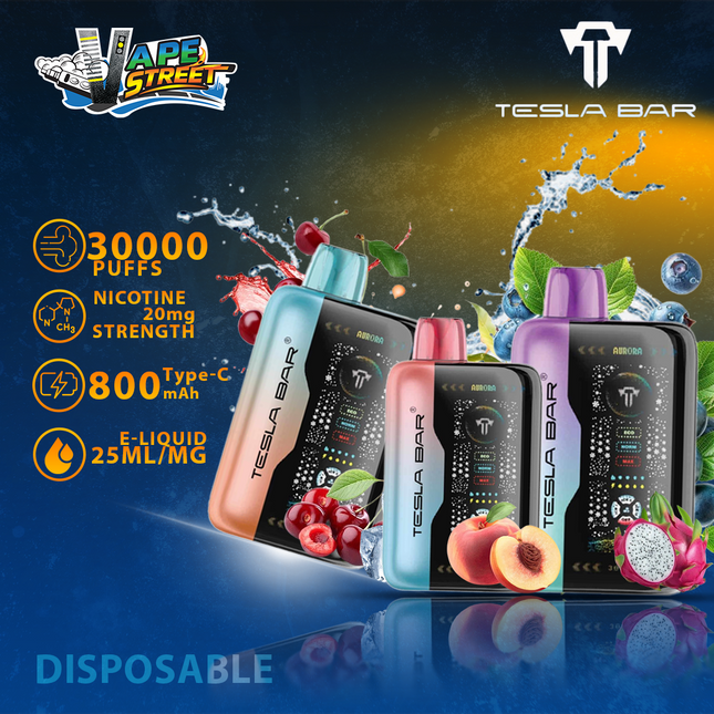 TESLA BAR XT 30K PUFFS DISPOSABLE VAPE