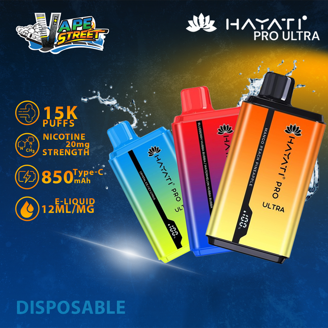 Hayati Pro Ultra 15000 Puffs Disposable Vape 20mg