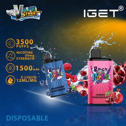 IGET BAR 3500 PUFFS DISPOSABLE VAPE