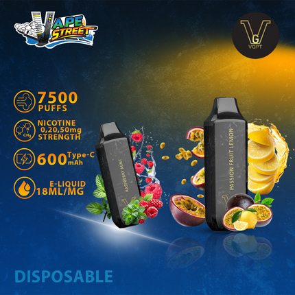 VGPT DISPOSABLE VAPE (0mg, 20mg, 50mg) 7500 PUFFS