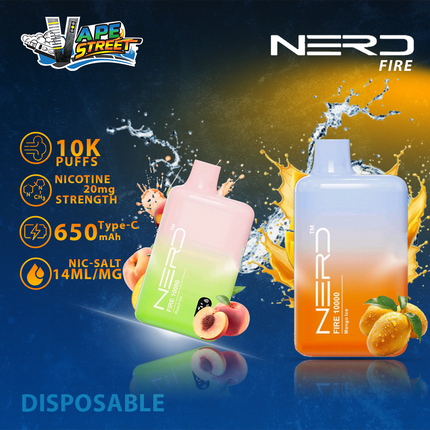 NERD FIRE 10K PUFFS DISPOSABLE VAPE