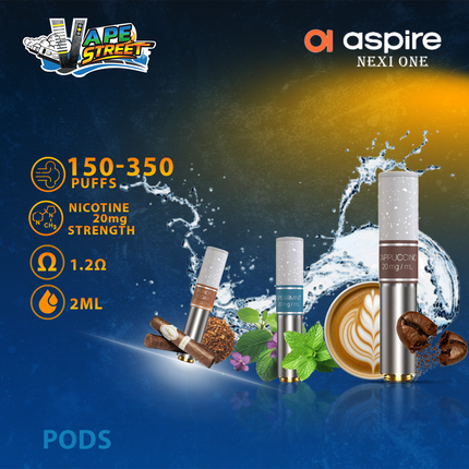 Aspire Nexi One Replacement Pods (Pack of 3 Pre-Filled Pods)