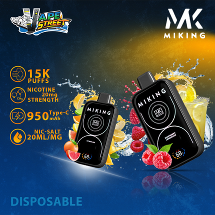 Miking V15000 Puffs Disposable Vape 20mg Nicotine
