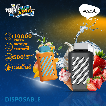 ZERO Nicotine - VOZOL GEAR 10K Puffs Disposable Vape