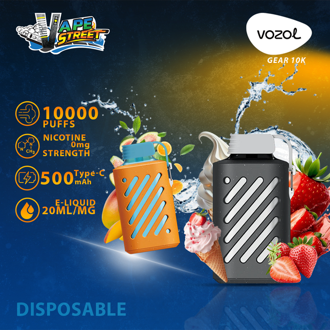 ZERO Nicotine - VOZOL GEAR 10K Puffs Disposable Vape