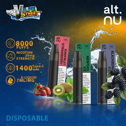 ALT NU 8000 Puffs 20mg Disposable Vape