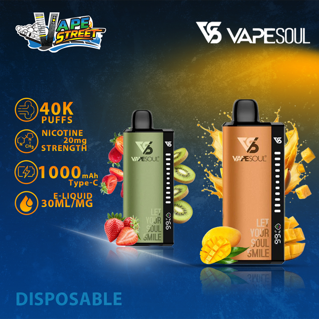 VAPESOUL 40K Puffs 20mg - Disposable Vape