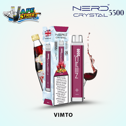 NERD CRYSTAL 5500 PUFFS 20MG DISPOSABLE VAPE