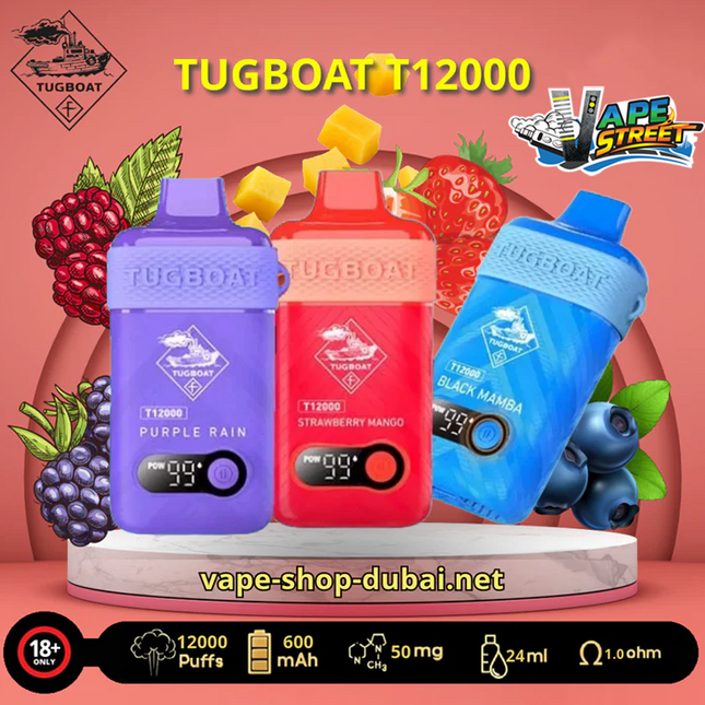 TUGBOAT T12000 DISPOSABLE VAPE 12000 PUFFS